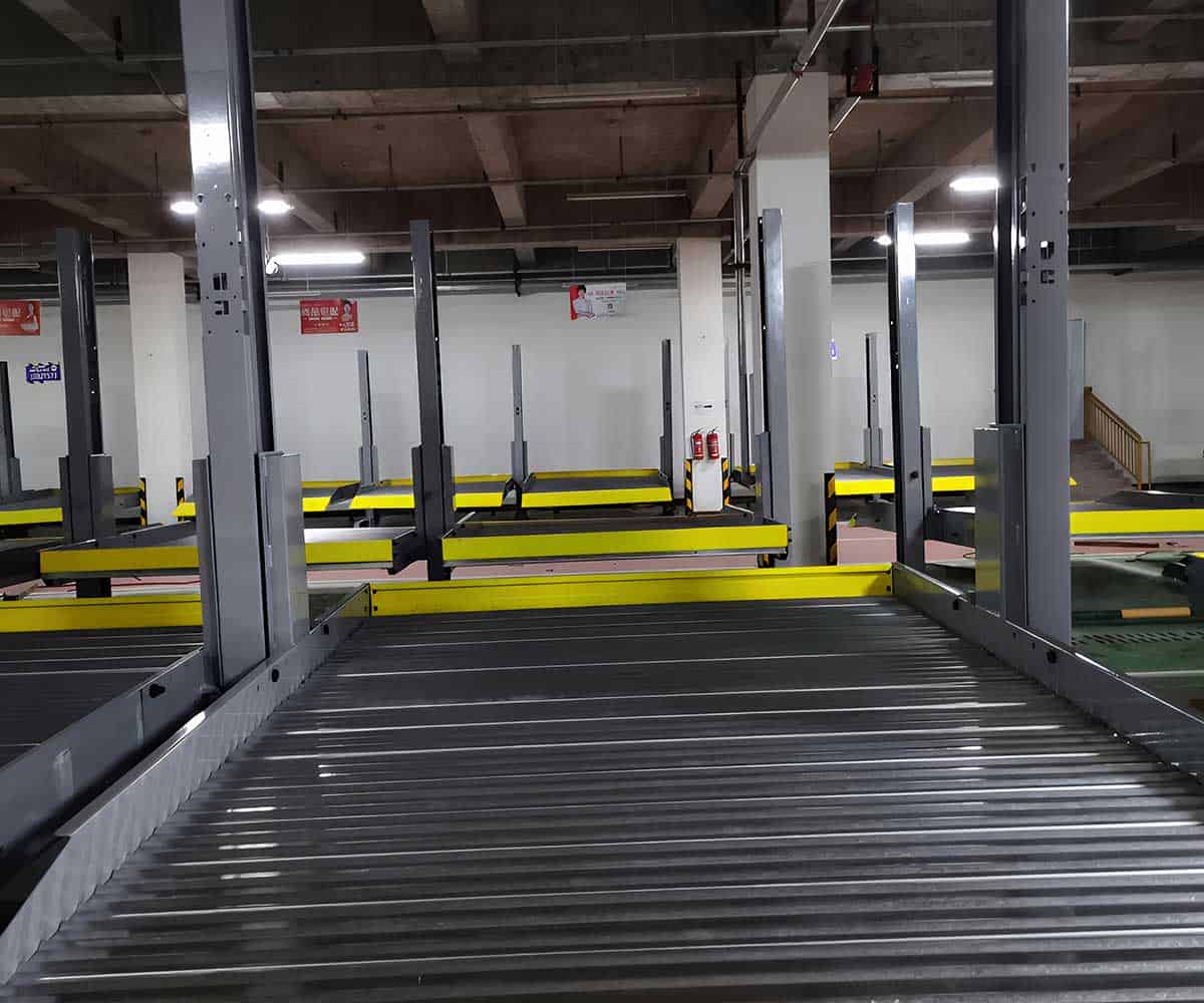 升降平移机械式立体车库载车板运行时突然停车