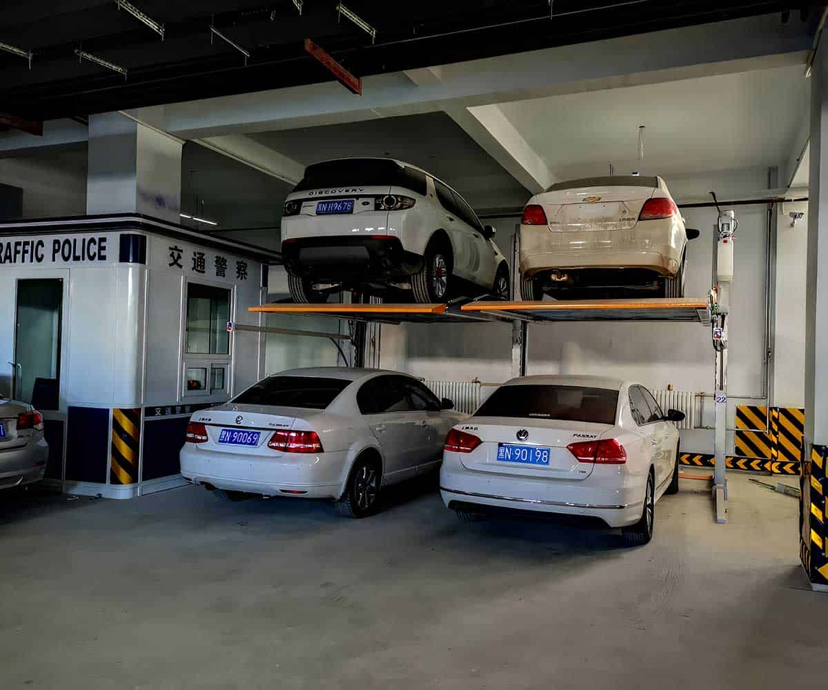 两柱机械式停车设备对车辆长度的要求