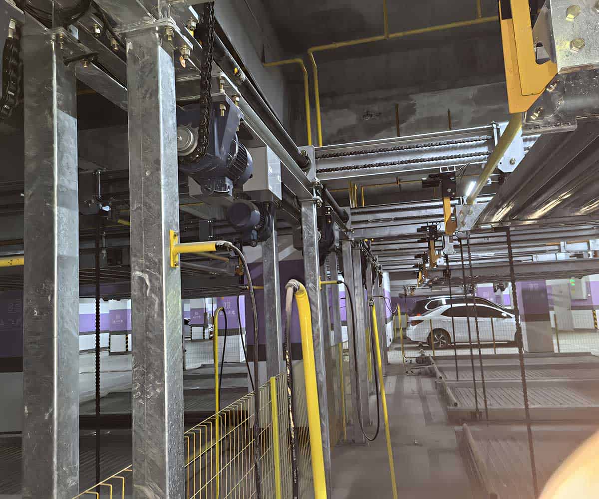 双柱立体车库停车设备划线标准是多少